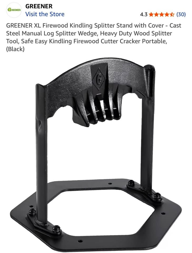 Greener XL Firewood Kindling Splitter Stand