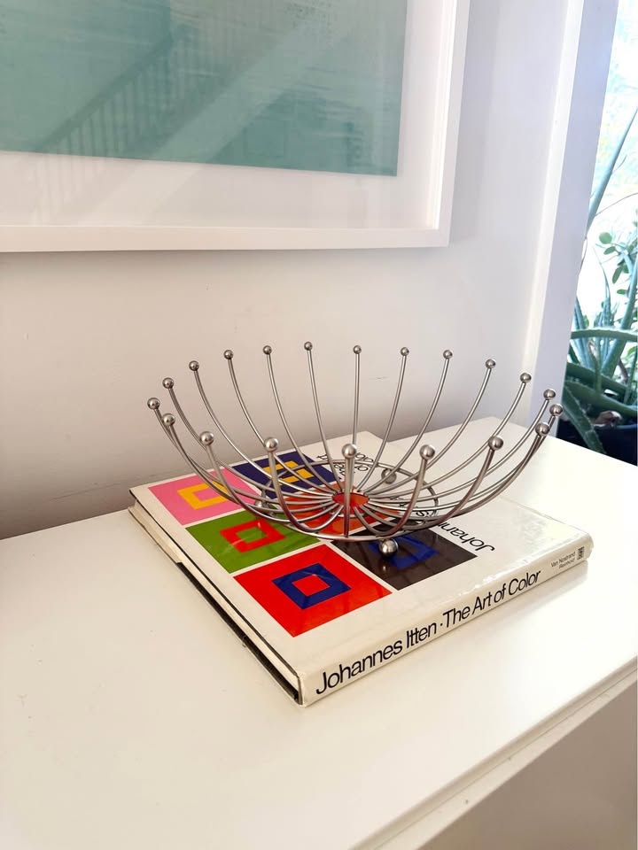 Mid-Century Modern Sputnik-Style Chrome Fruit Bowl - photo 2
