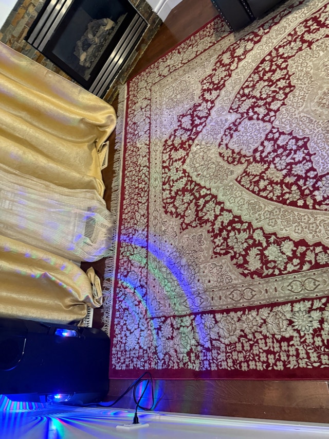 Red Patterned Area Rug