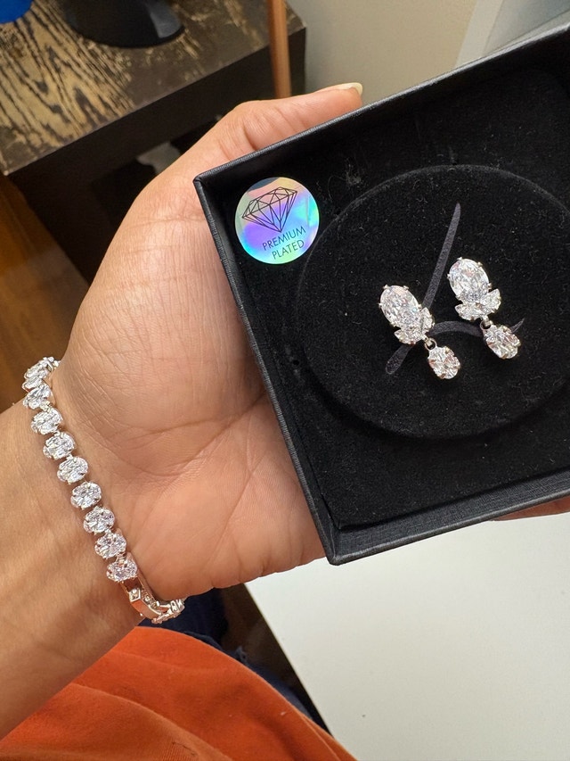 Premium Plated Bracelet & Earring Set - photo 3