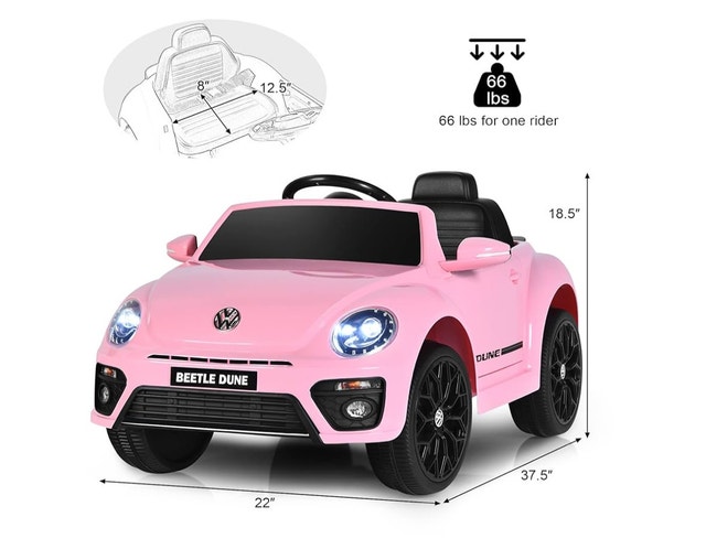 12v Volkswagen Beetle Dune Kids Ride-on Car - photo 3