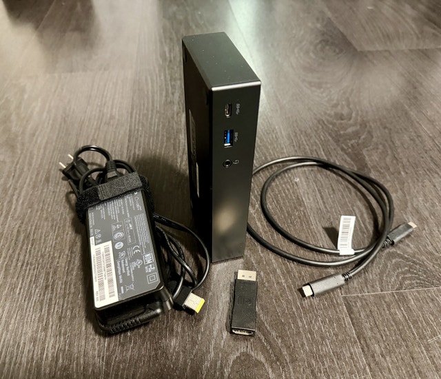 Lenovo ThinkPad USB-C Dock DK1633 w/ HDMI, 90W AC, Cable