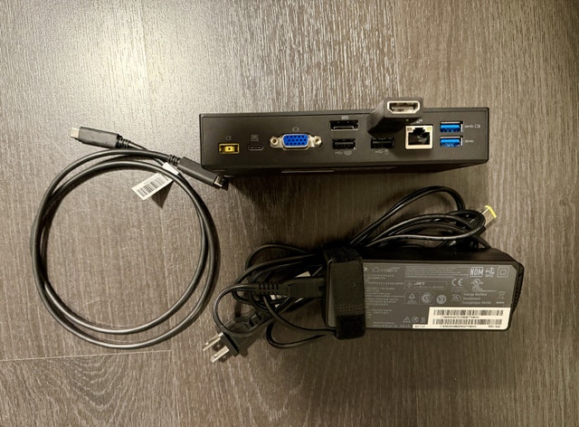 Lenovo ThinkPad USB-C Dock DK1633 w/ HDMI, 90W AC, Cable - photo 2