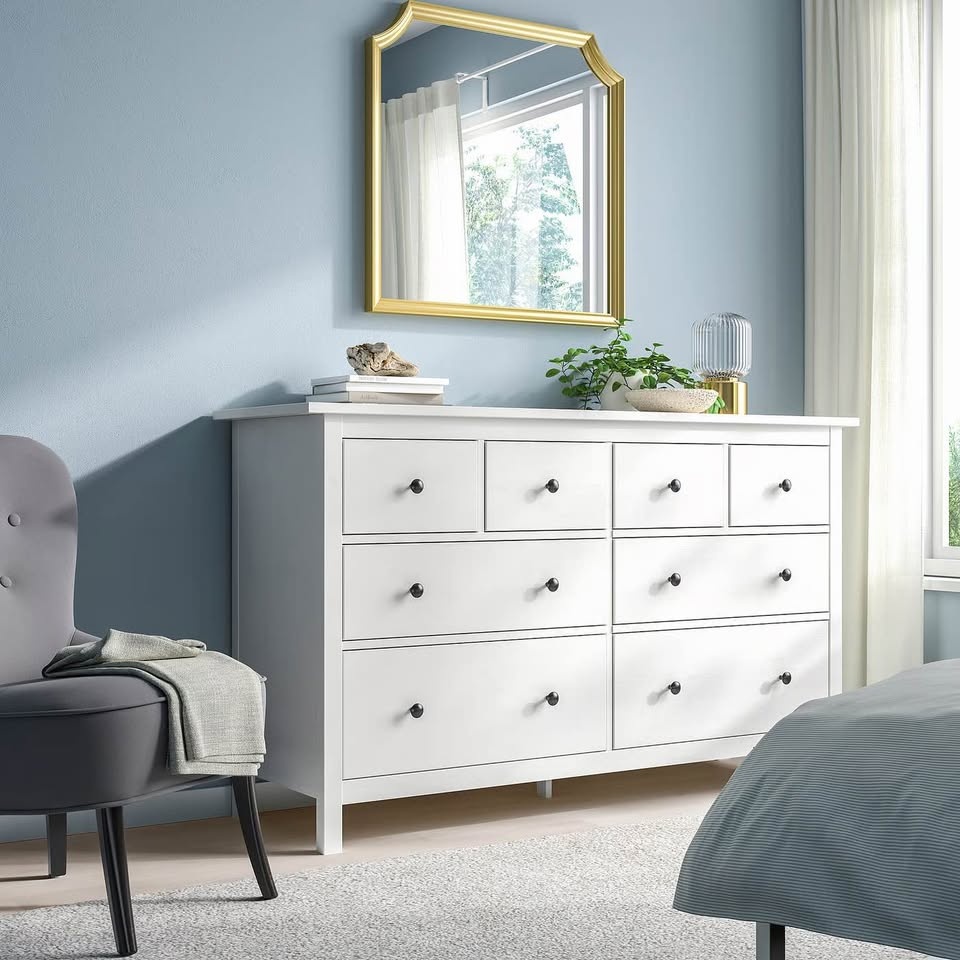 IKEA HEMNES 8-Drawer Dresser – White - photo 2