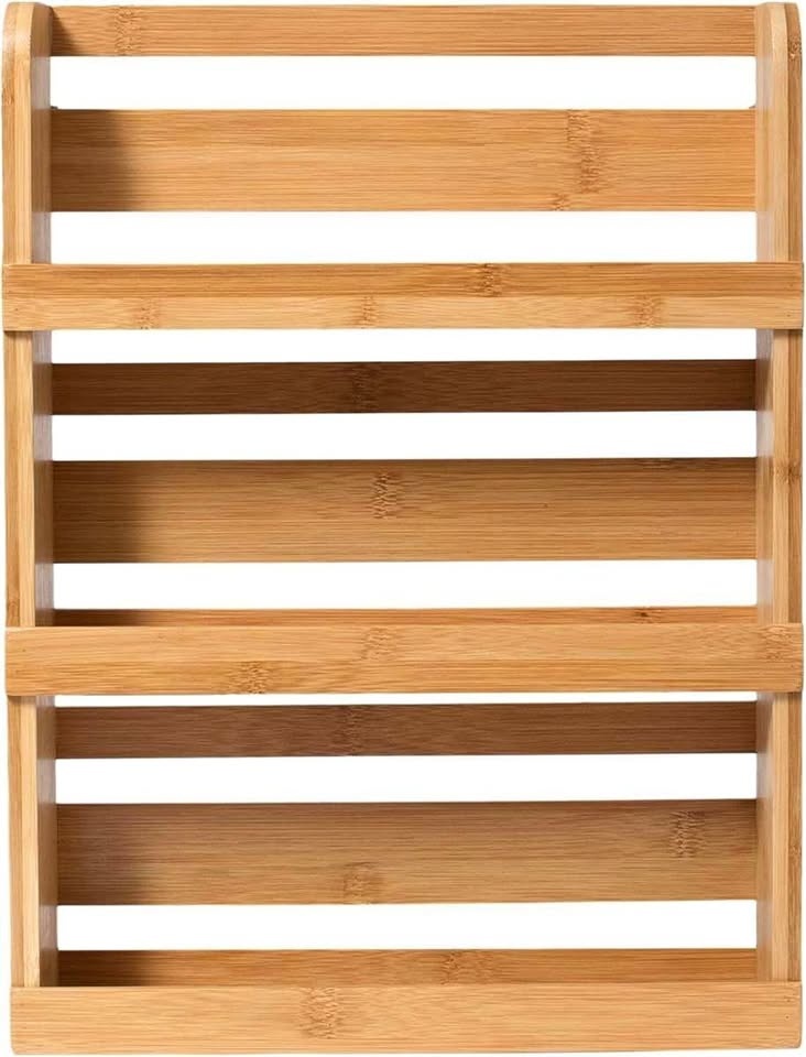Lipper Bamboo 3-Tier Spice Rack - 12" x 2.3"