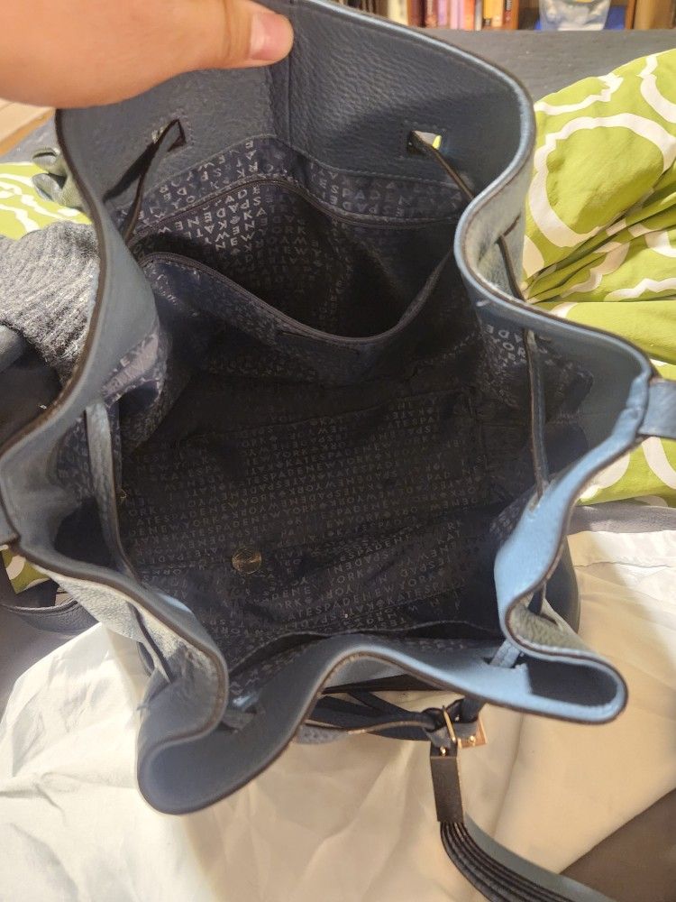 Kate Spade Blue Leather Bucket Bag - photo 3