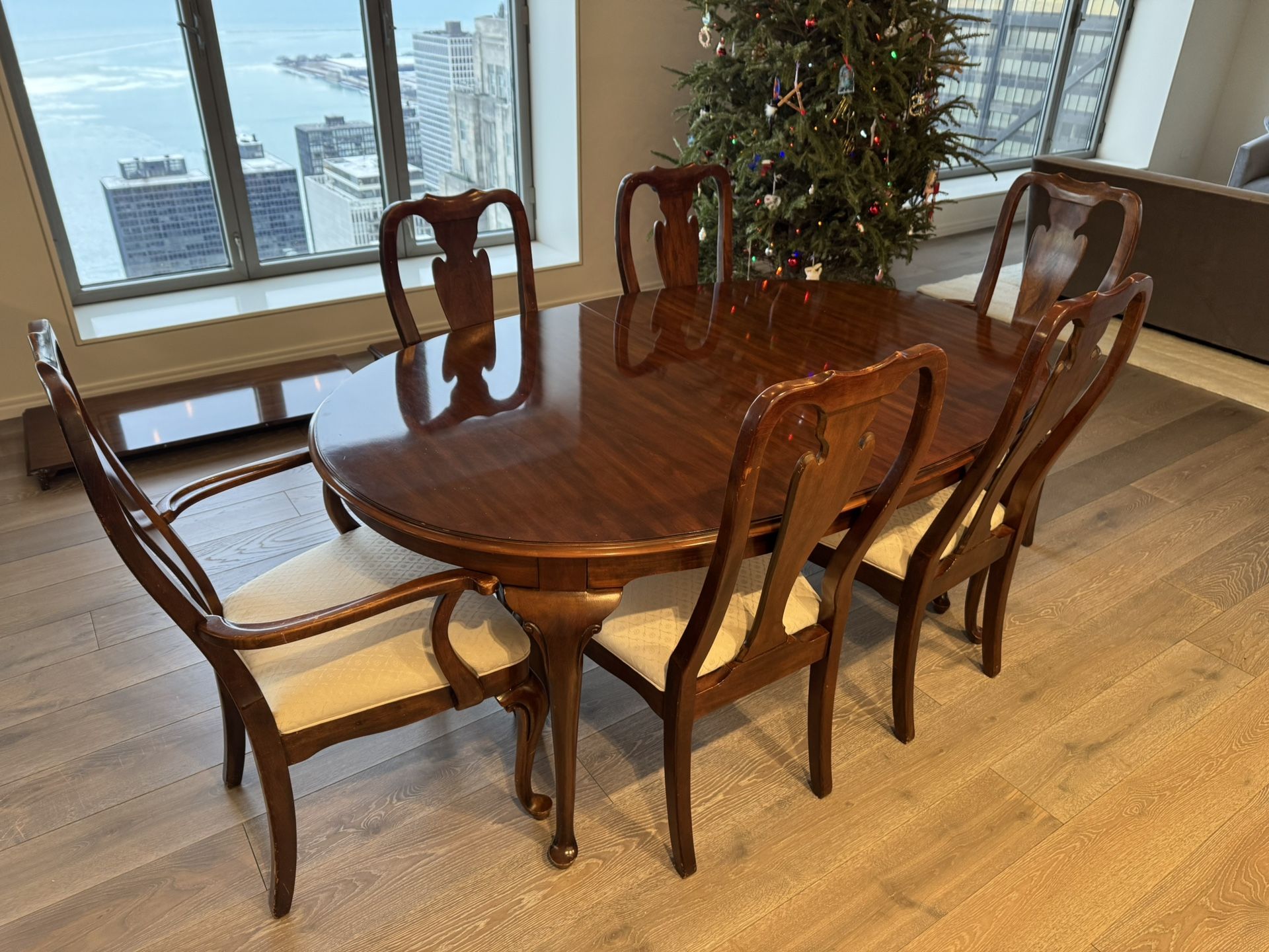 Drexel Heritage Wood Dining Table + 6 Chairs - photo 3