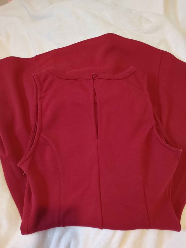 Sleeveless Dark Red Dress - Size S - photo 2