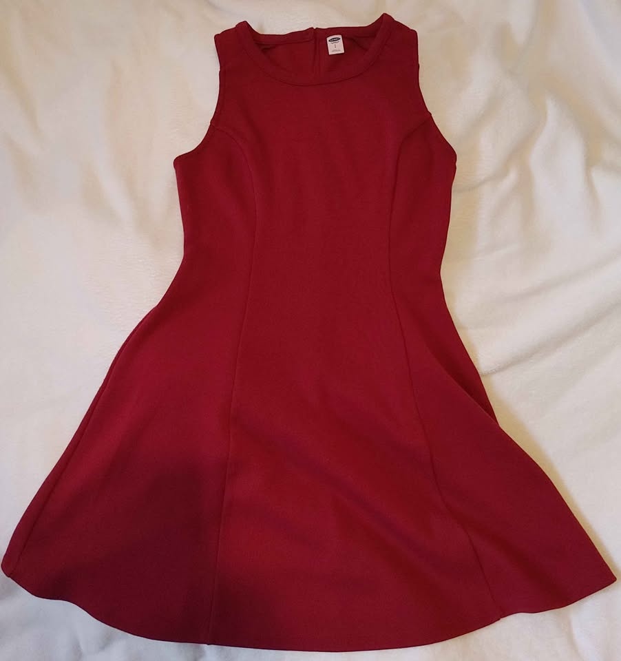 Sleeveless Dark Red Dress - Size S - photo 3