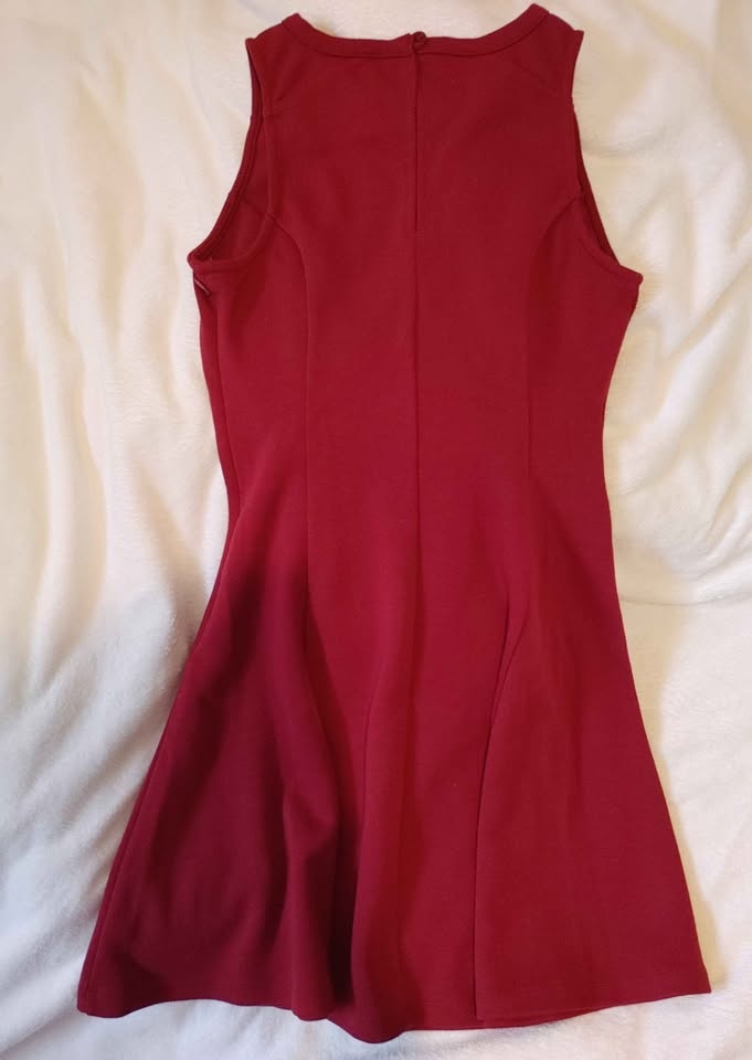 Sleeveless Dark Red Dress - Size S - photo 4