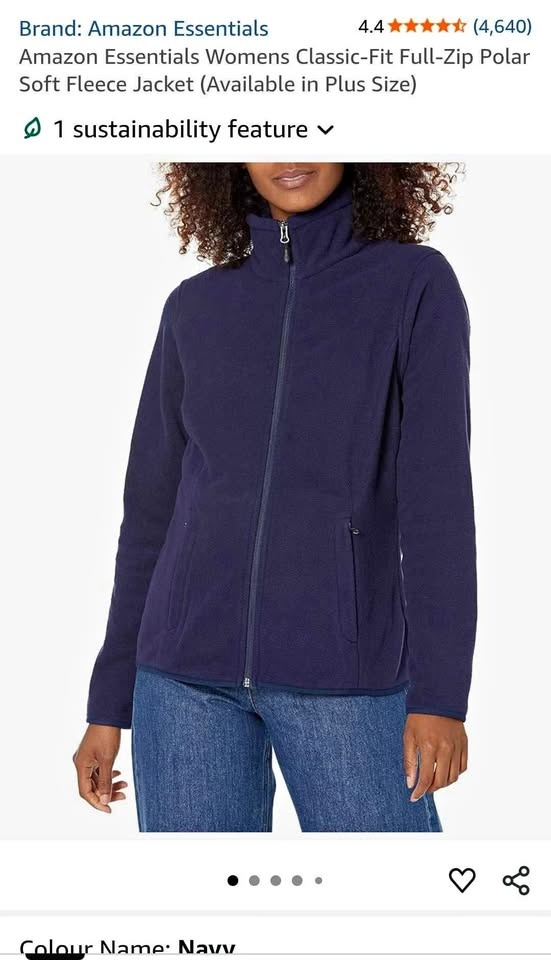 Fleece zip up jacket size 4x, brand new, tags on