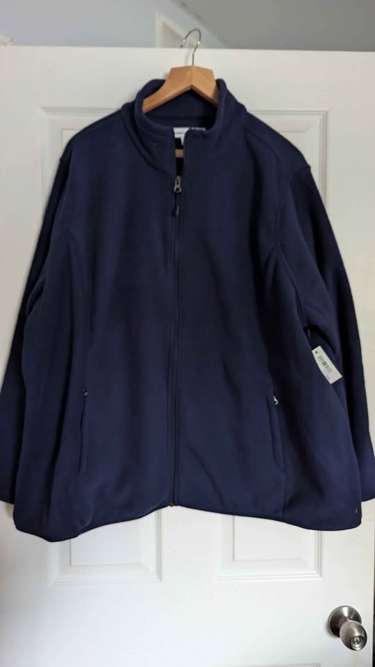 Fleece zip up jacket size 4x, brand new, tags on - photo 2