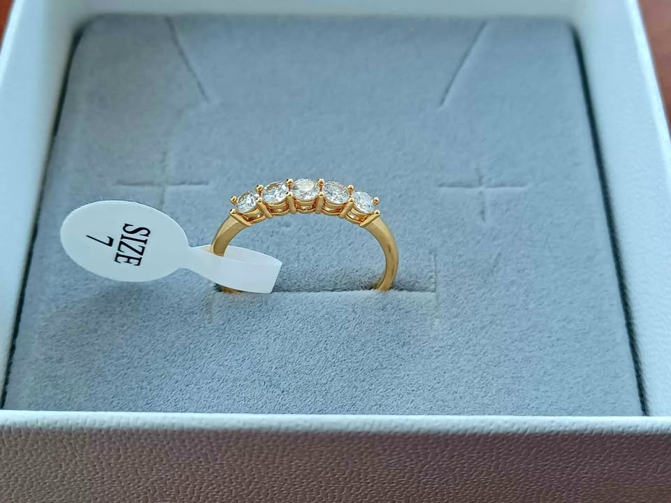 14k Gold Ring 3mm 1ct Moissanite Lab Diamond