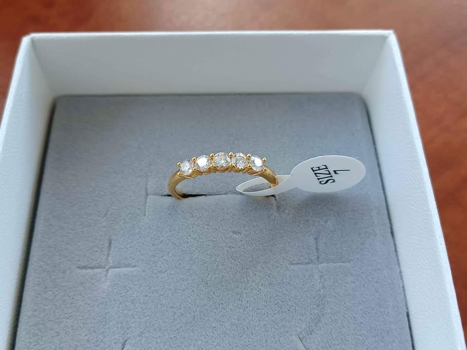 14k Gold Ring 3mm 1ct Moissanite Lab Diamond - photo 2