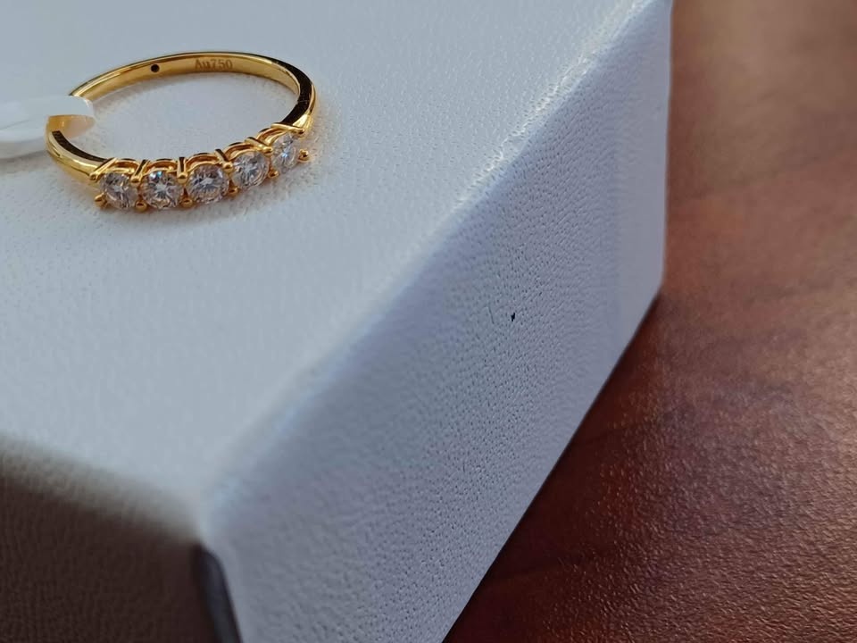 14k Gold Ring 3mm 1ct Moissanite Lab Diamond - photo 4