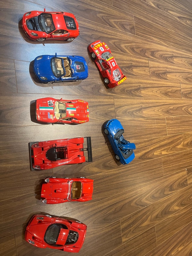 1/18 Ferrari and BMW Model cars