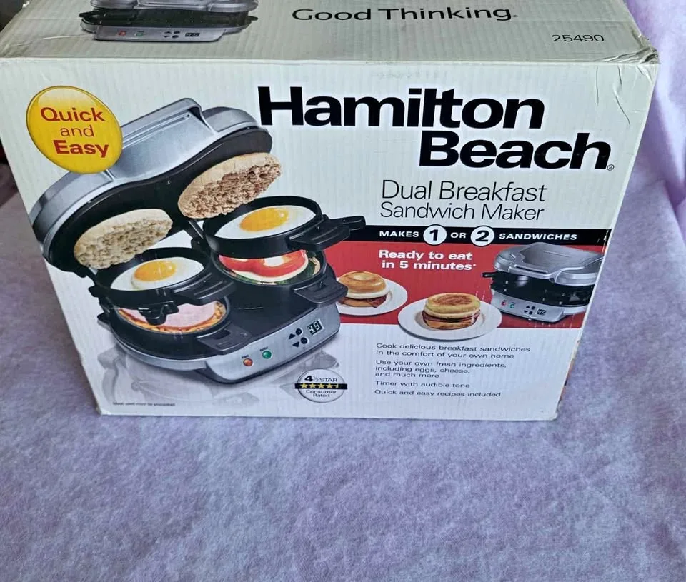 Hamilton Beach Dual Breakfast sandwich maker thumbnail