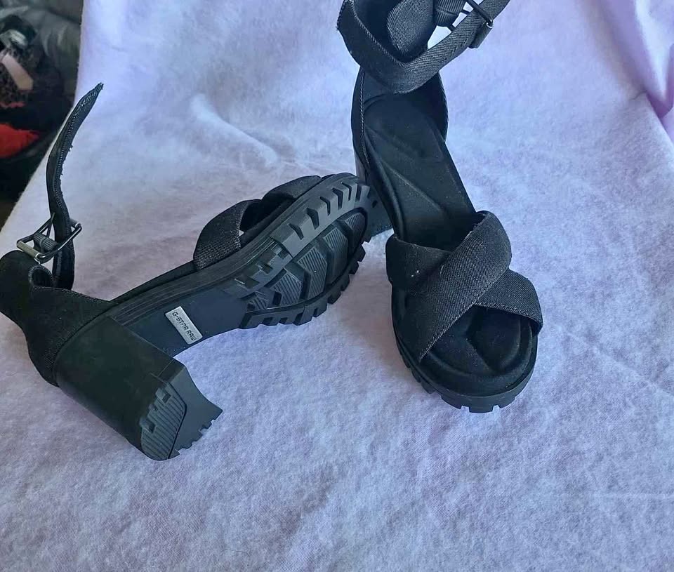G-STAR Women Kylin Denim Sandal Black size us 11