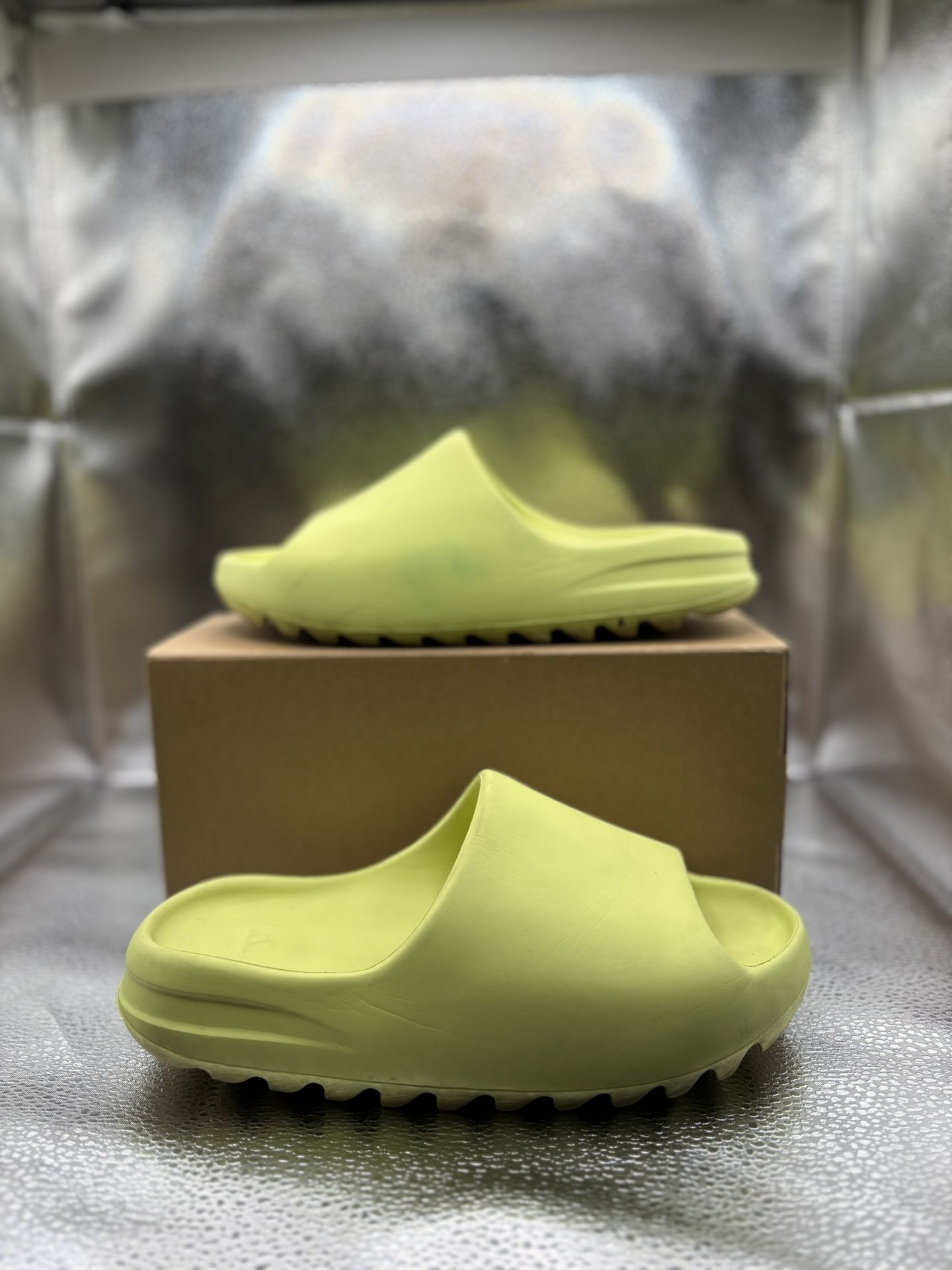 Adidas Yeezy Slide Green Glow
