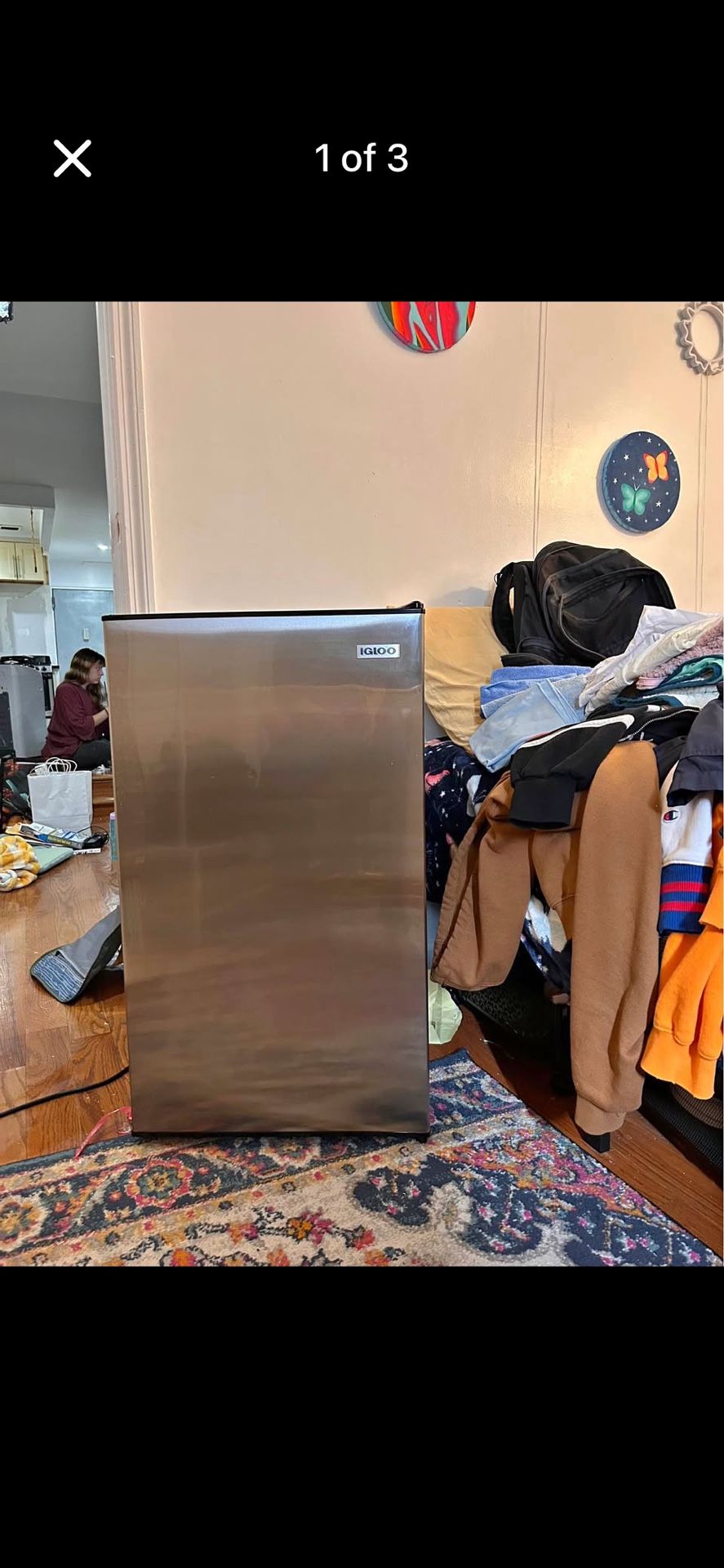 Igloo 3.2 Cubic Foot Fridge With Freezer