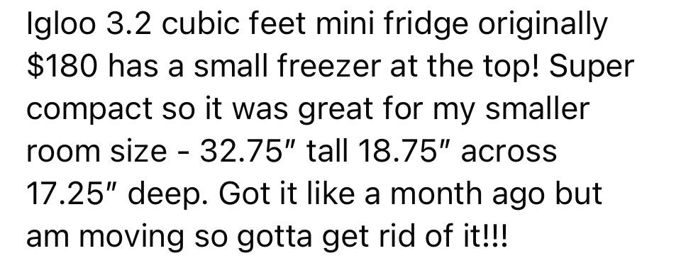 Igloo 3.2 Cubic Foot Fridge With Freezer - photo 4