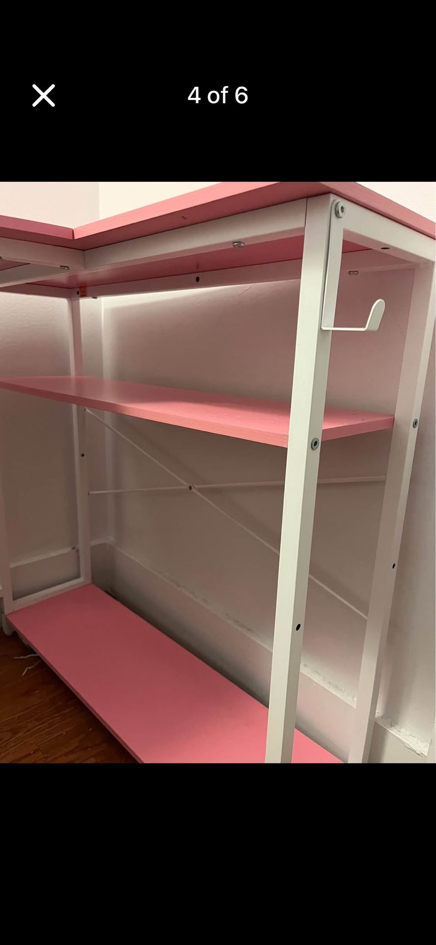 L- Shaped Desk With Shelves - photo 2