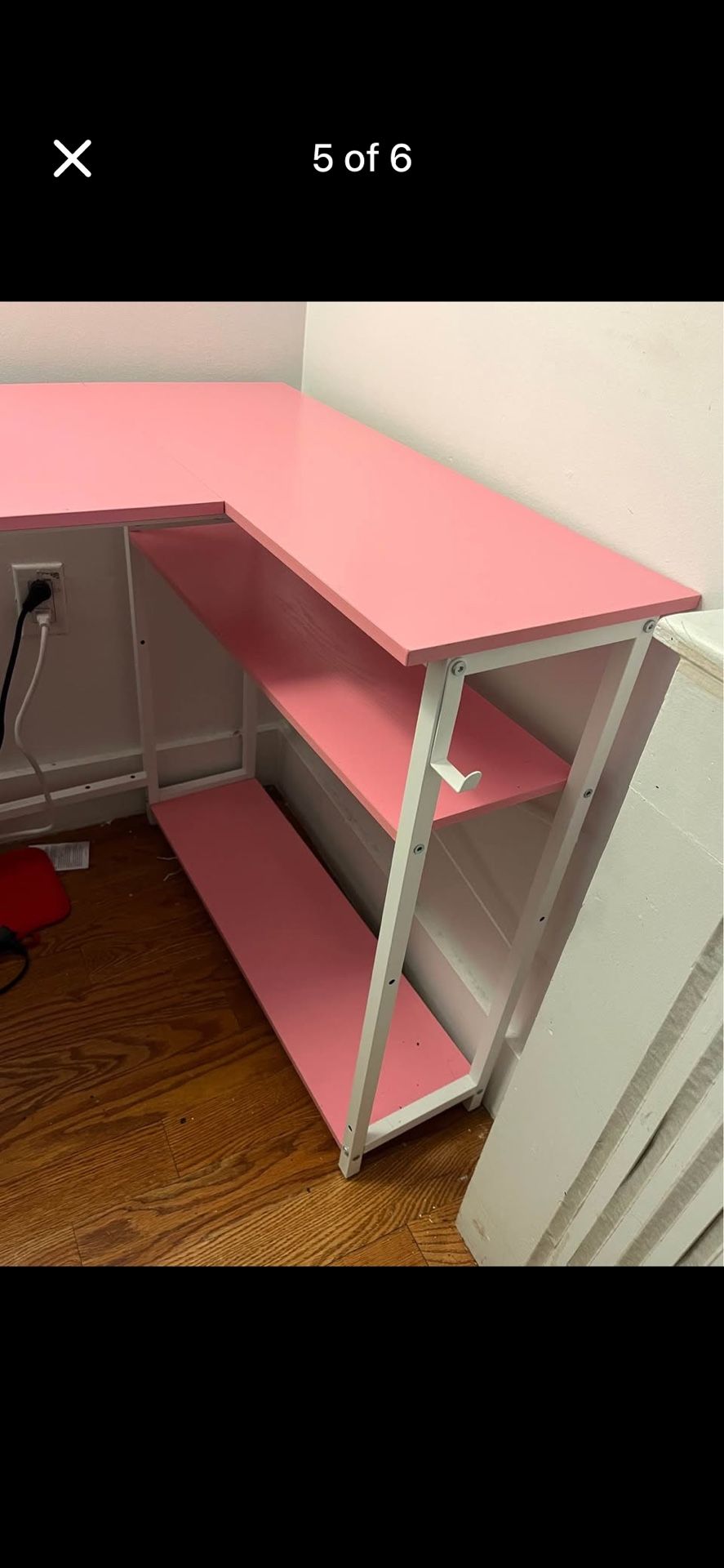 L- Shaped Desk With Shelves - photo 4