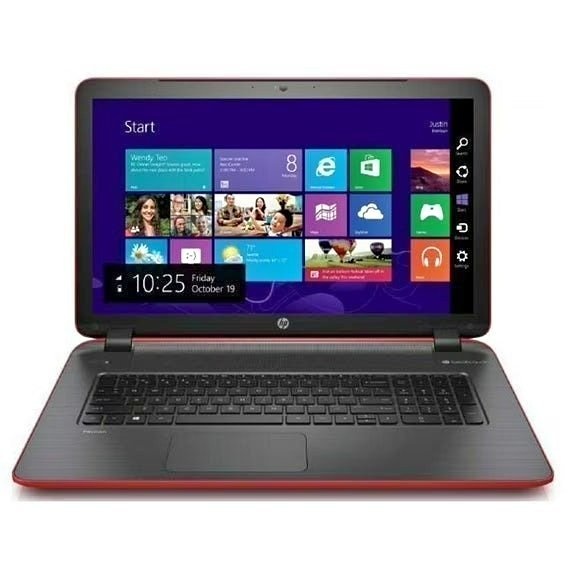 RED HP Pavilion 17 Laptop AMD A4 (8GB RAM, 1TB HDD)