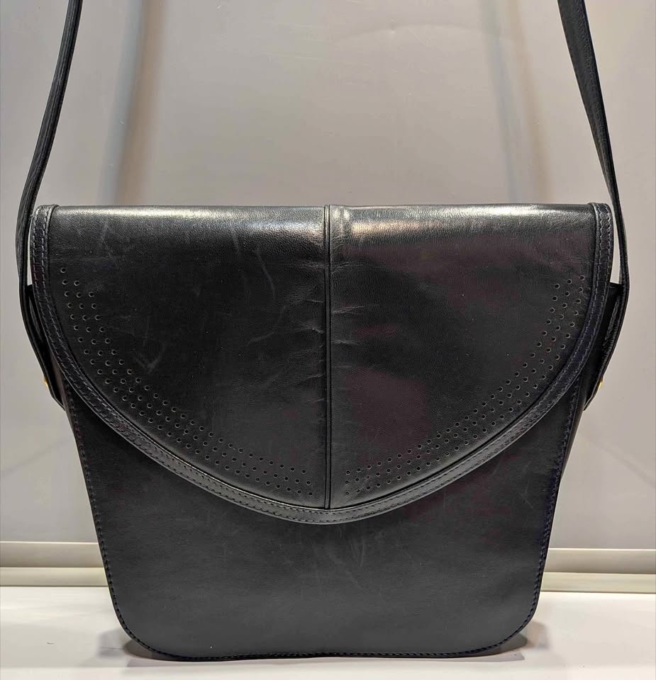 Vintage Bally of Switzerland | Navy Blue Shoulder Bag