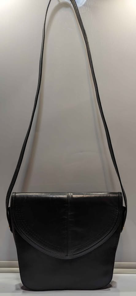 Vintage Bally of Switzerland | Navy Blue Shoulder Bag - photo 3