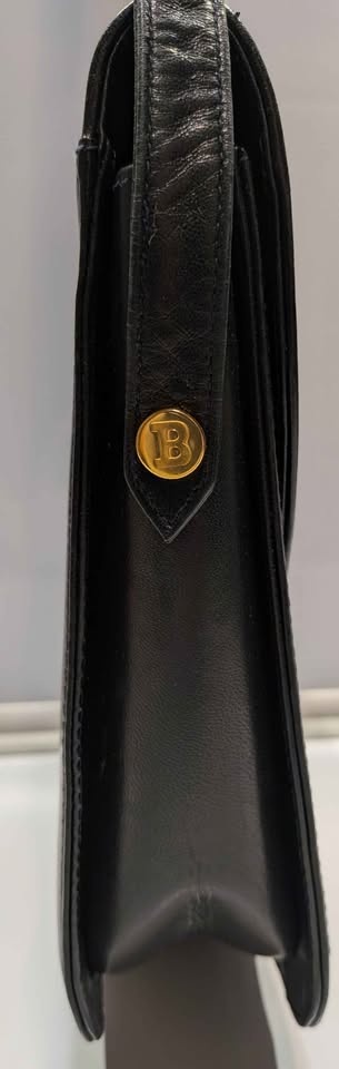 Vintage Bally of Switzerland | Navy Blue Shoulder Bag - photo 4