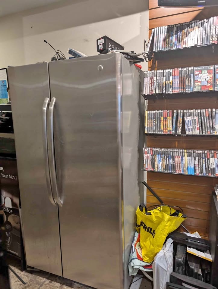 GE Large Double Door Refrigerator – Stainless Steel