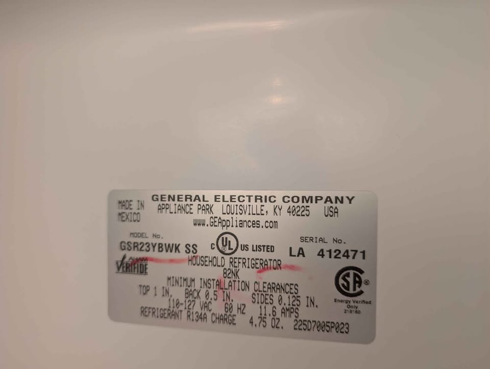 GE Large Double Door Refrigerator – Stainless Steel - photo 3