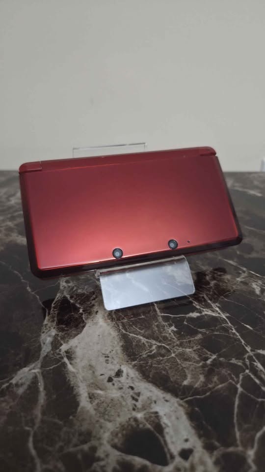 Flame Red 3DS Modded CFW | Metal C-Pad & New Top Lens - photo 2
