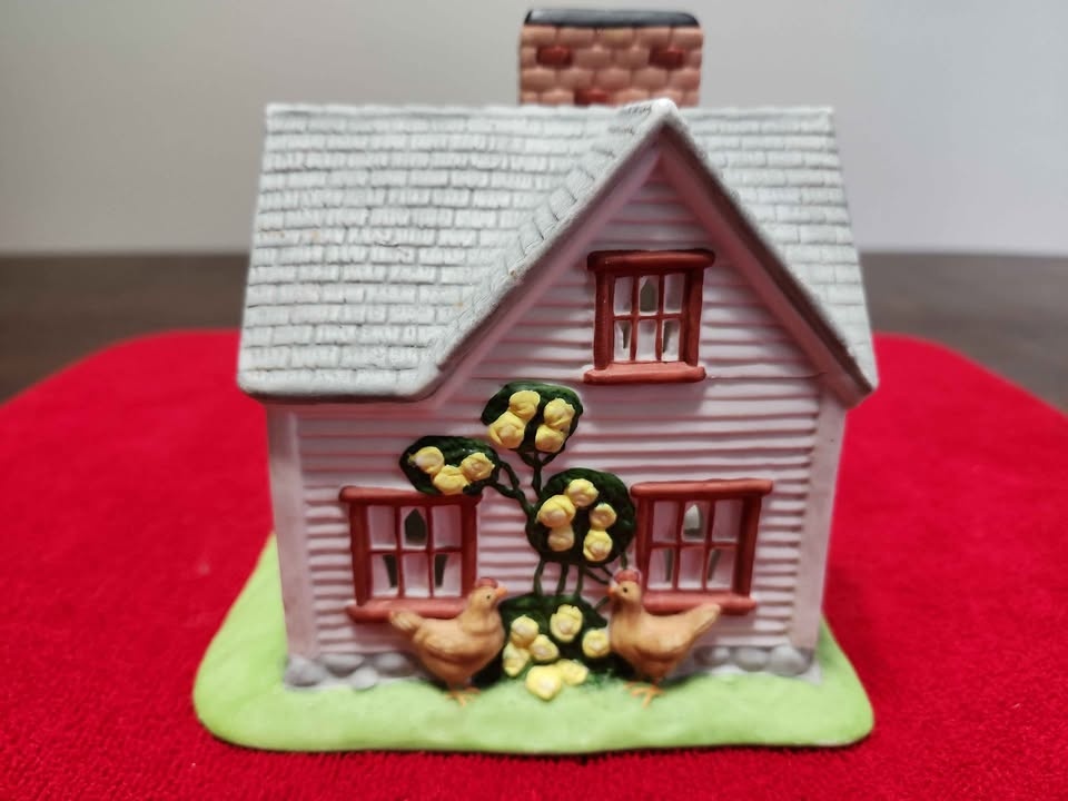 Partylite Candle Holder Retired Village Houses Vtg 1990's - photo 2