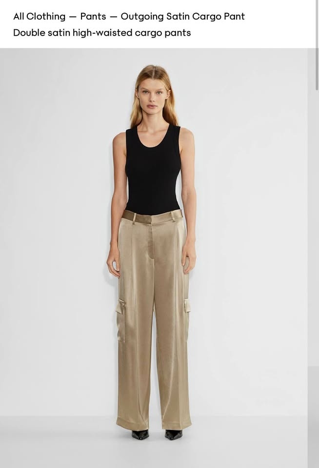BABATON Outgoing Satin Cargo Pant size 00