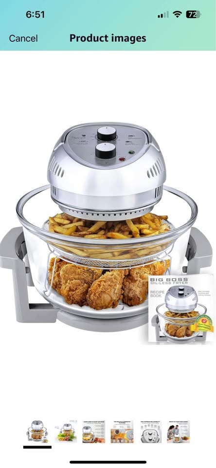 Non-Toxic Big Boss Oil-Less Air Fryer