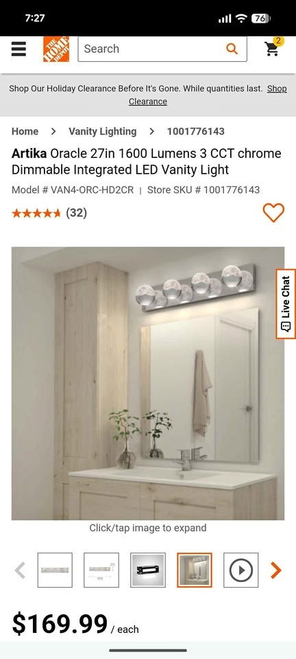 Artika Oracle LED Modern Vanity Light