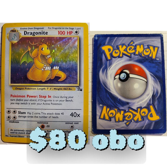 Dragonite Pokemon Card