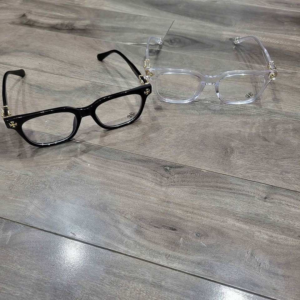 Chrome heart glasses