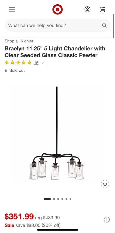 🧡Kichler Braelyn 5-Light Chandelier - photo 5