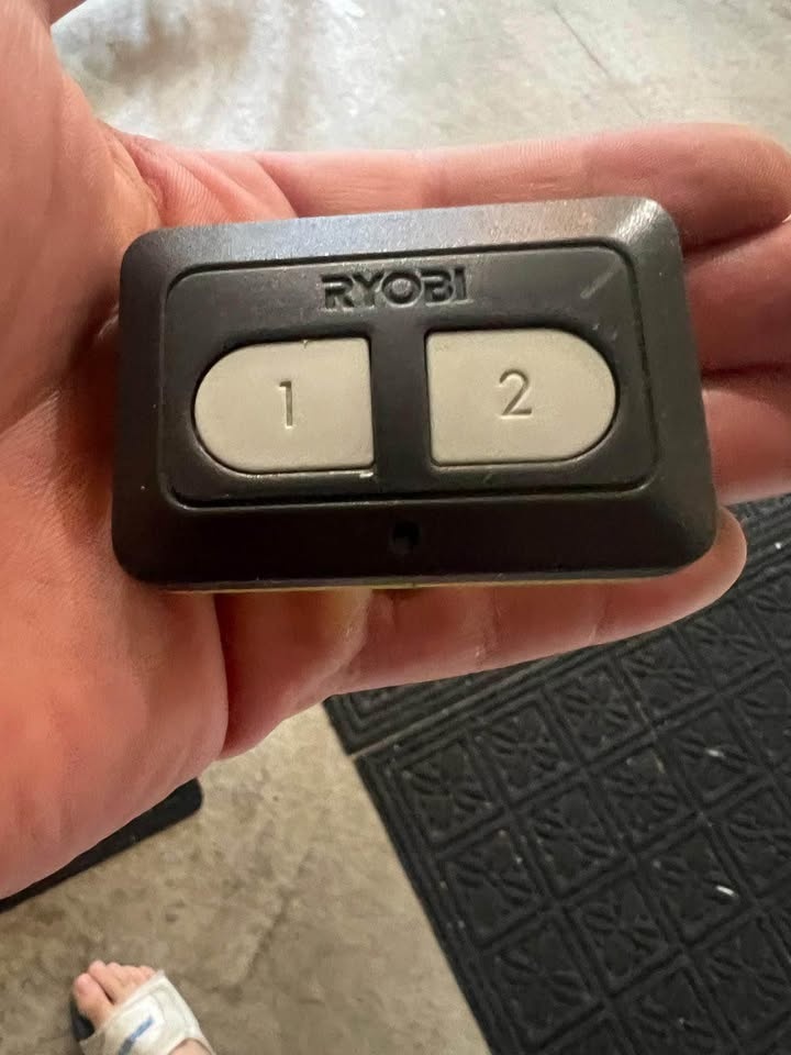Ryobi garage door opener with two remotes door sensors etc - photo 5