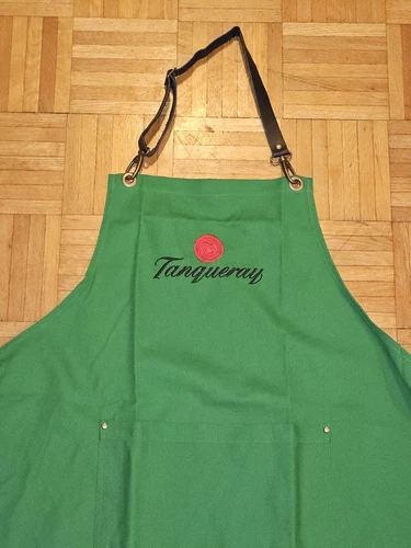 Tanqueray Gin Bartender Apron - Brand New - Leather Neck Strap - photo 2