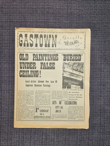 Gastown Gazette Newspaper - Aug 1969