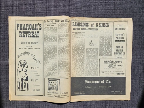 Gastown Gazette Newspaper - Aug 1969 - photo 4