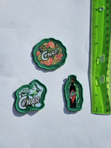 Cynar Amaro Iron On Patch - Set Of 3 - Brand New