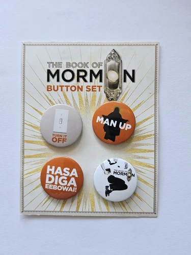 The Book of Mormom Button Set - Tony Award Winning Musical