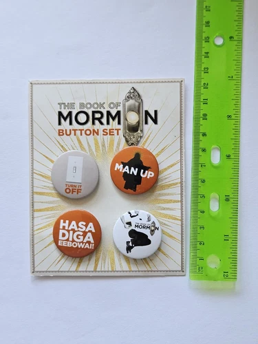 The Book of Mormom Button Set - Tony Award Winning Musical - photo 3