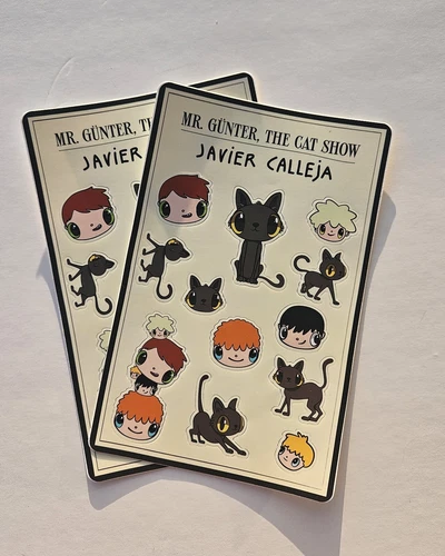 Javier Calleja - Mr. Günter Cat Show, x2 Sticker Sheets!