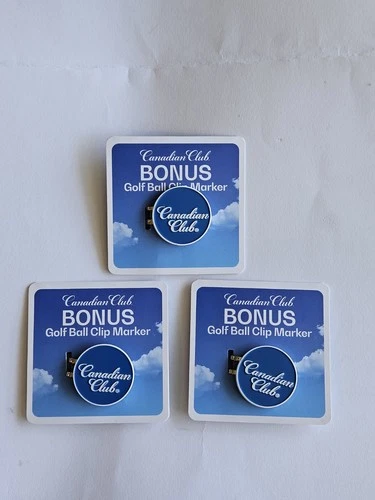 Canadian Club Golf Ball Clip Marker (Set Of 3)
